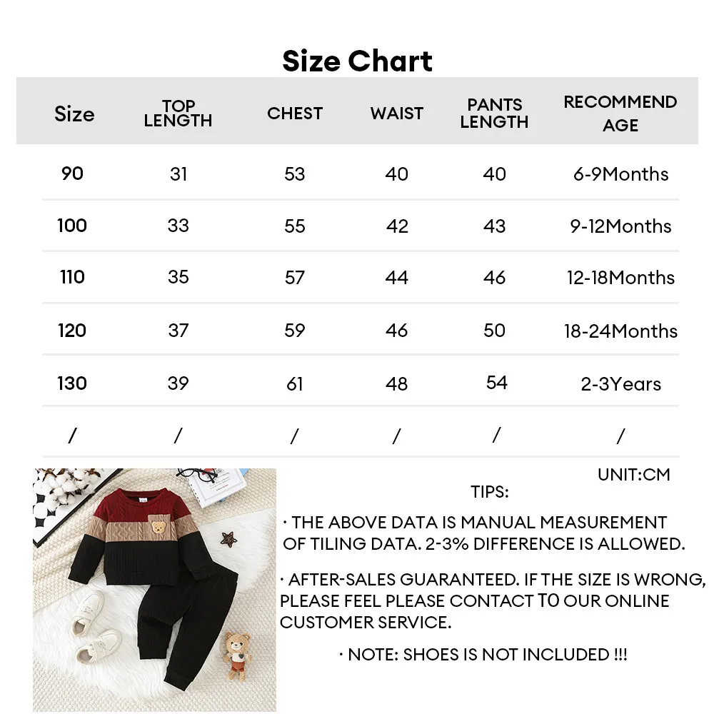 Conjunto de bebé para otoño e invierno: top y pantalón - imagen 4