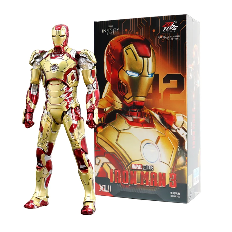 Figuras de acción Marvel ZD Toys: Iron Man y Spider-Man