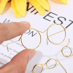 Gafas metal retro redondas para muñecas – Accesorio DIY