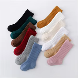 Calcetines largos de algodón suave para niños – Lawadka