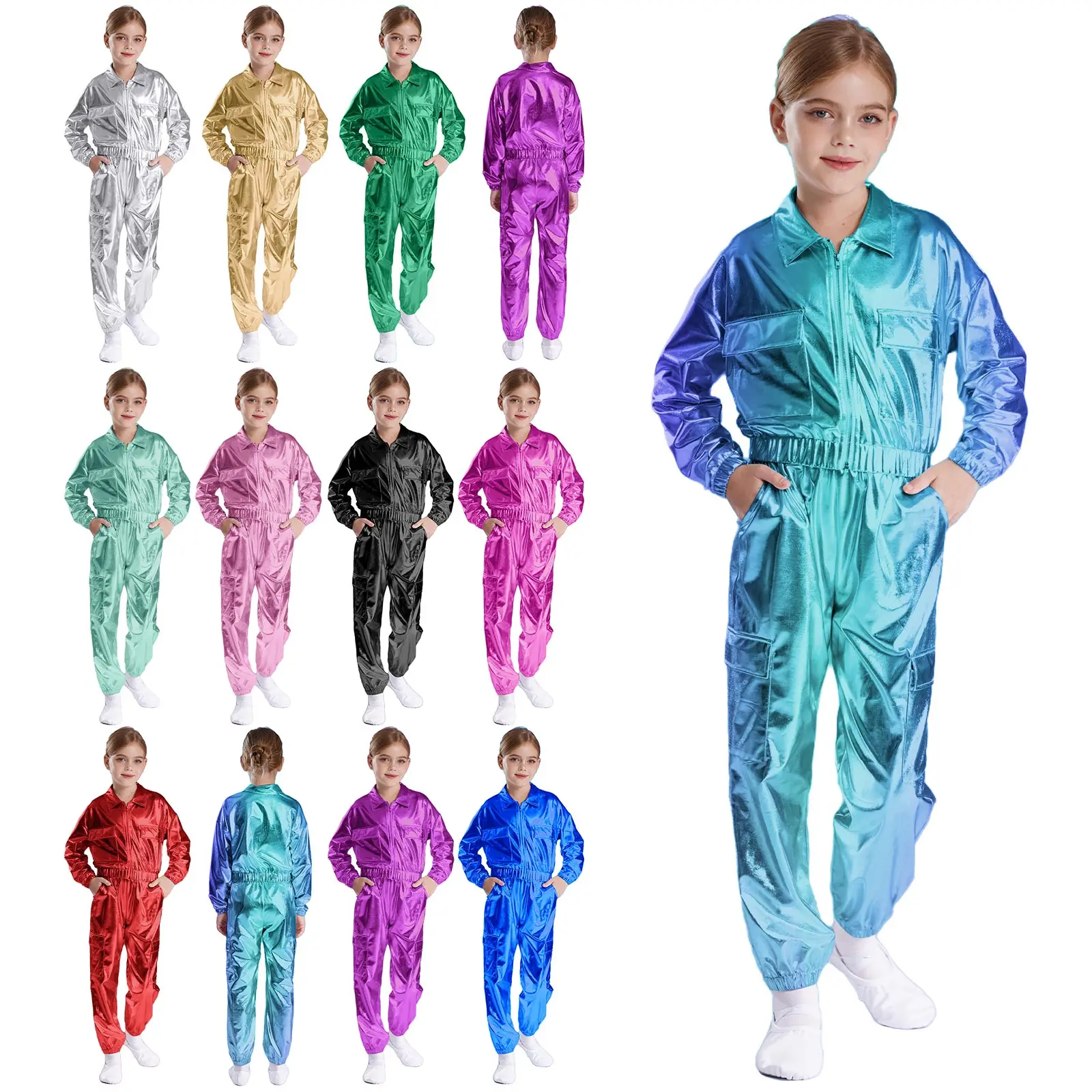 Chaqueta atlética manga larga del traje de baile
