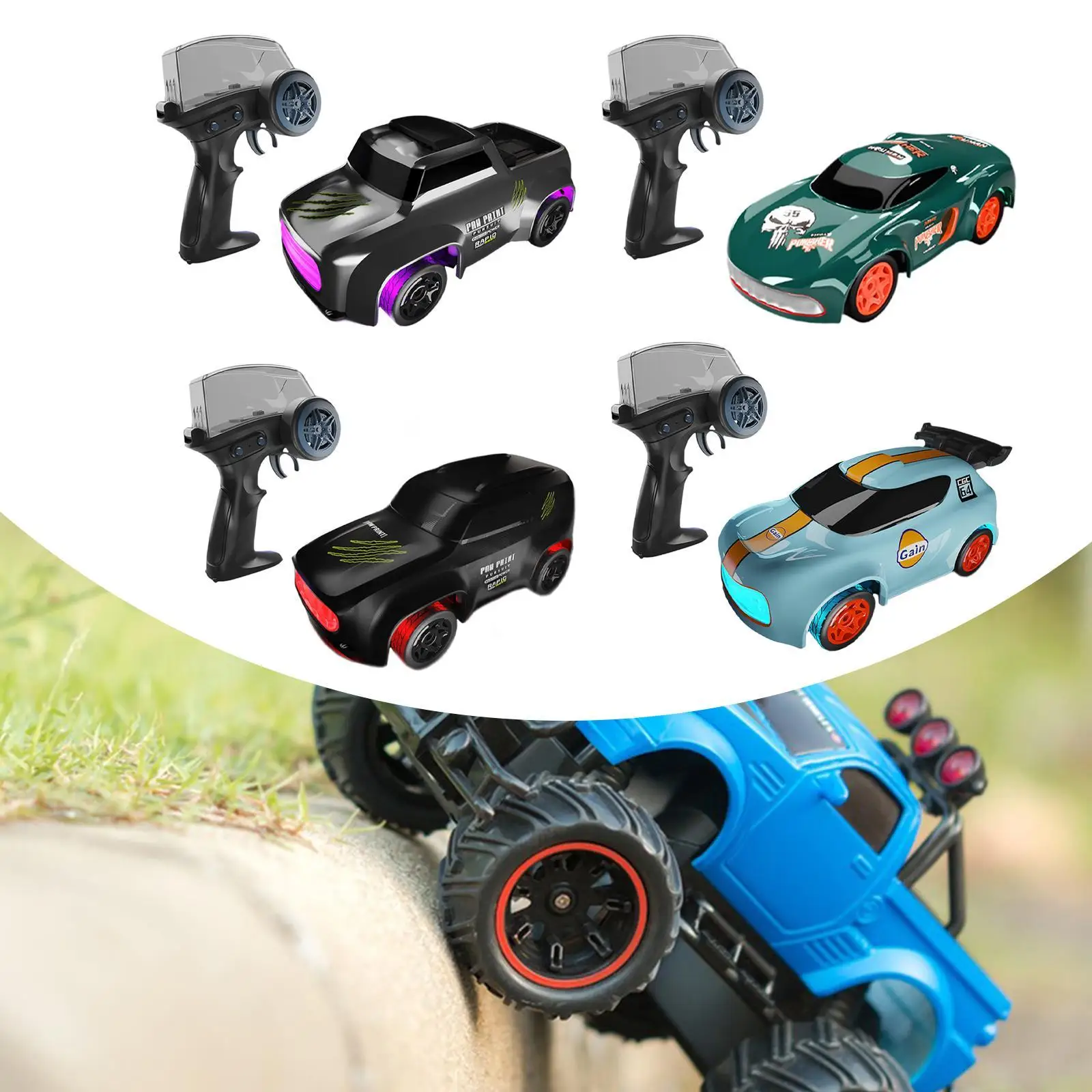 Coche teledirigido de derrape con control remoto para niños y niñas - imagen 4
