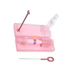 Cepillo para limpiar biberones con cabezal giratorio