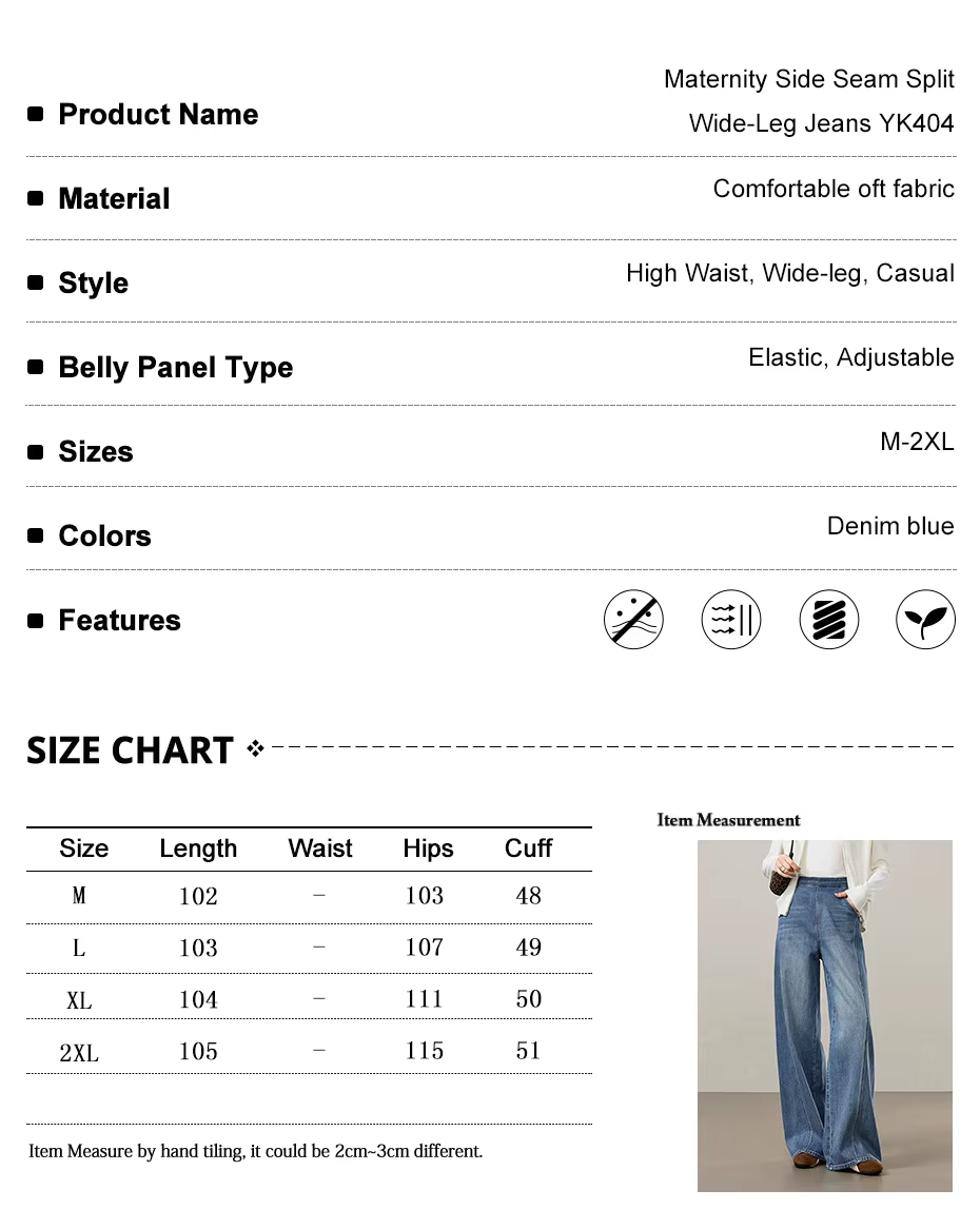 Detalle del tejido elástico de los pantalones de maternity