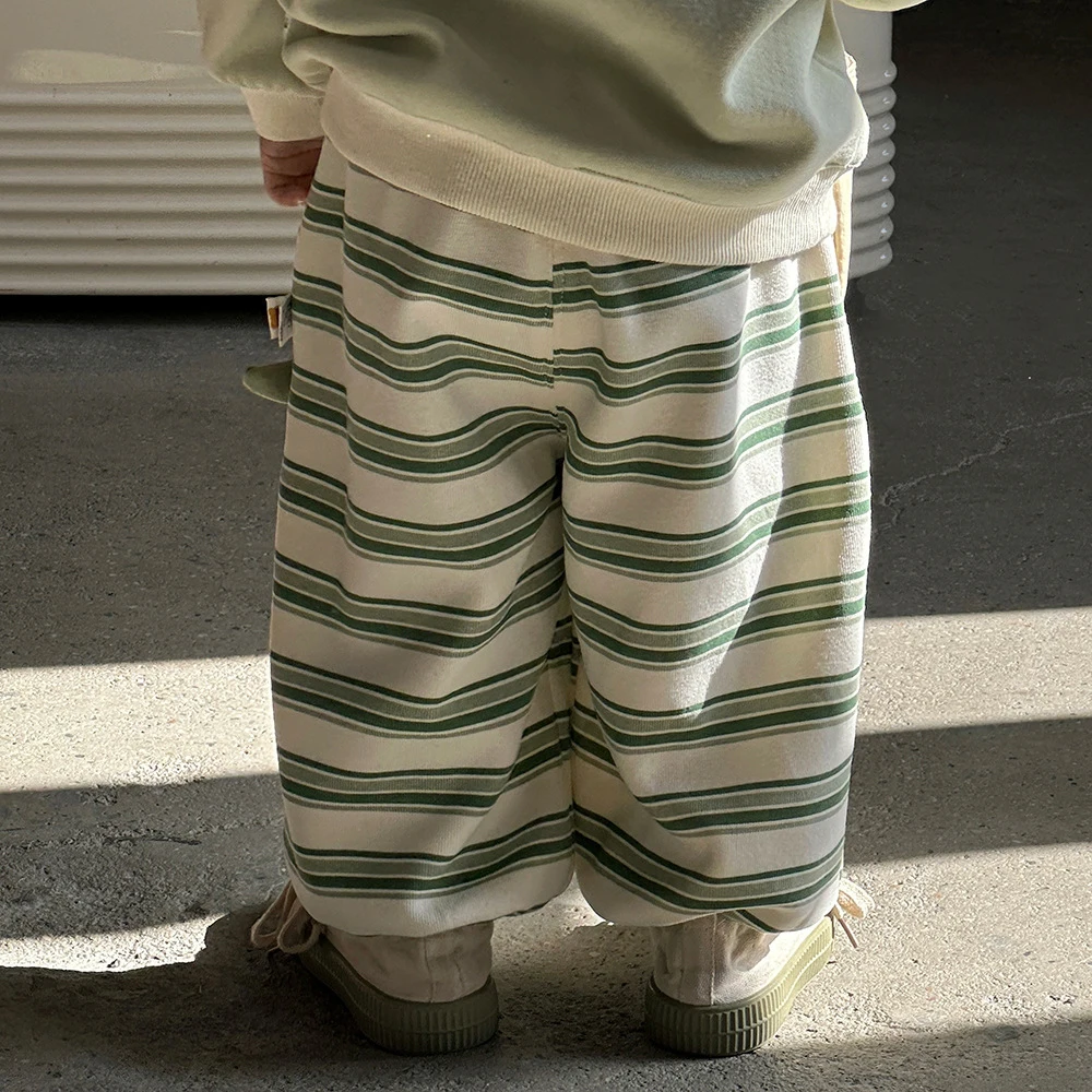 MILANCEL pantalones deportivos bebé primavera con dinosaurios y rayas - imagen 5