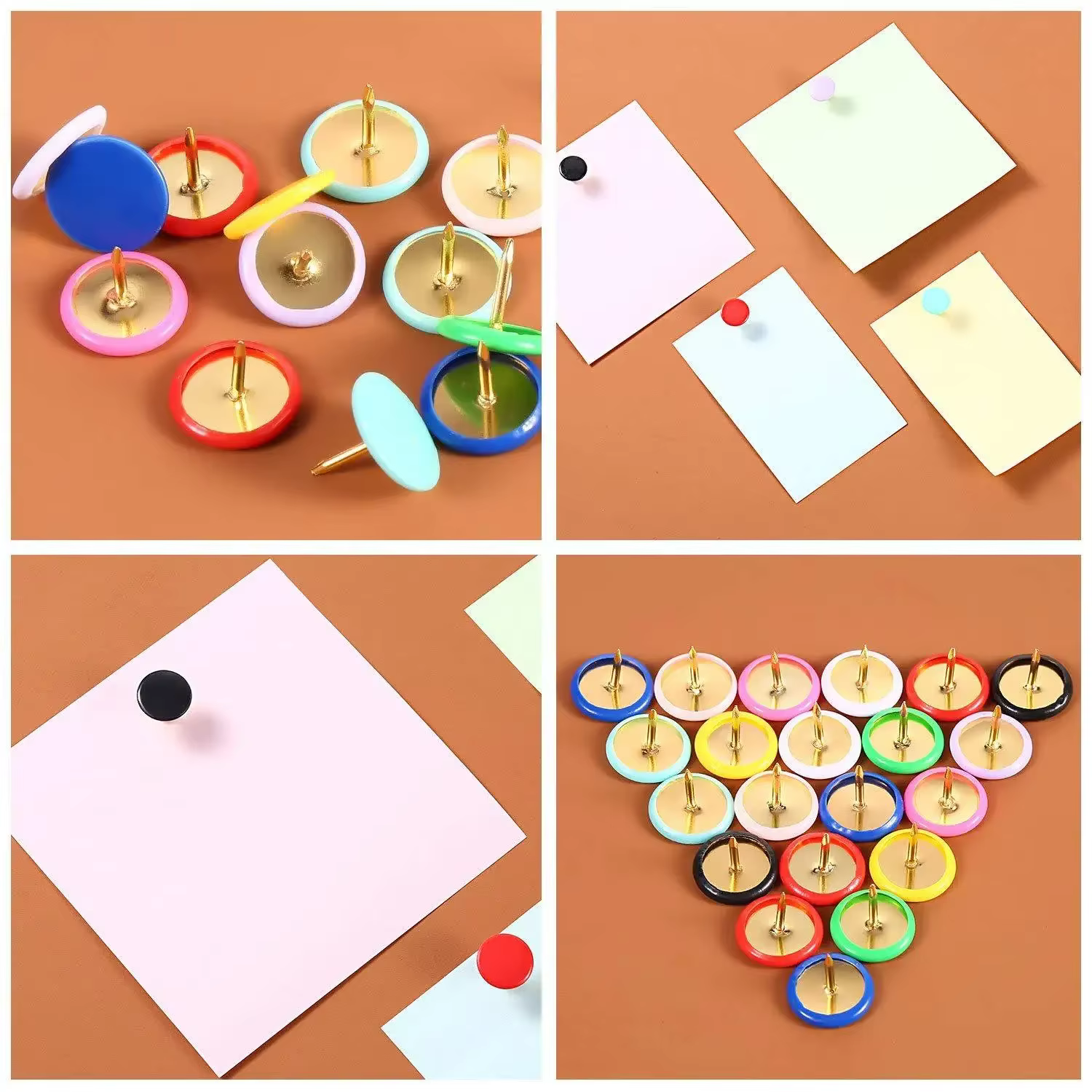 Chinchetas de colores pack decorativo para cuadros infantiles - imagen 4