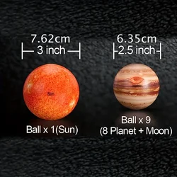 Bola antiestrés del Sistema Solar para niños - Juguete educativo