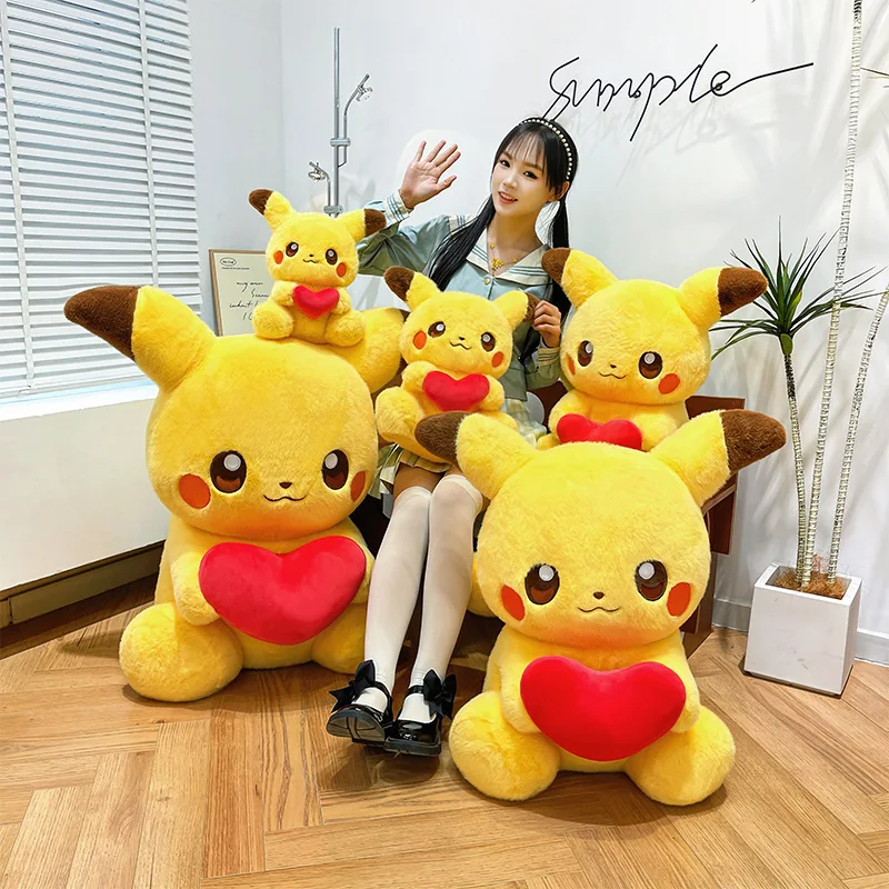 Peluche Pikachu grande Pokémon estilo tierno, juguete suave para niños - imagen 5