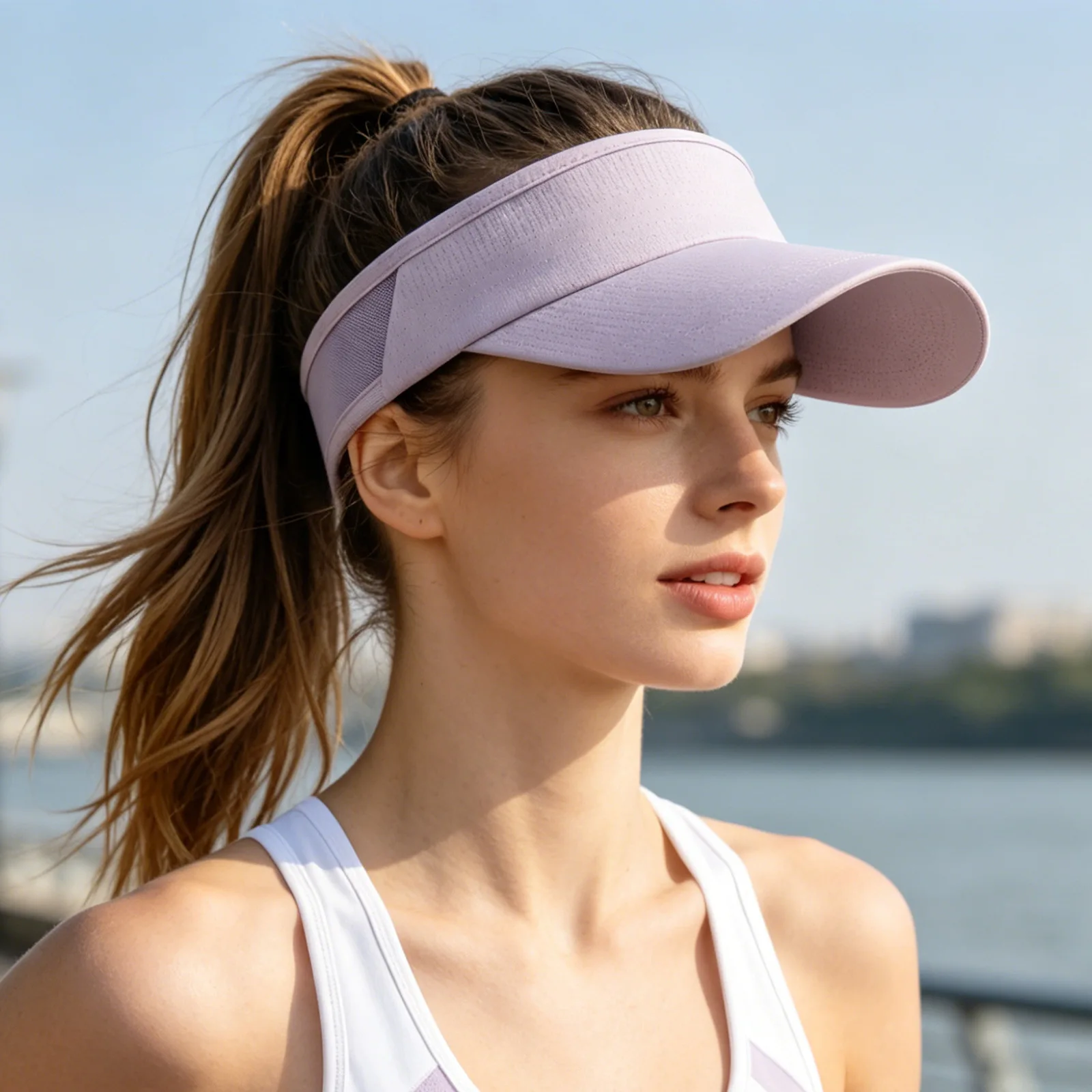 Gorra de ciclismo con visera unisex para protección solar y verano