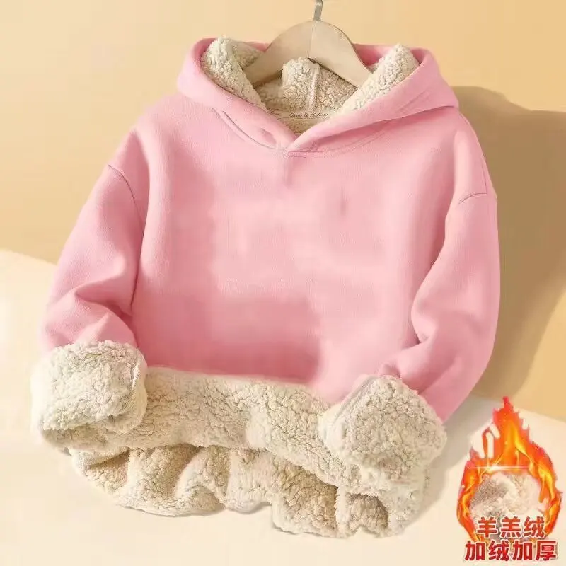 Sudadera acolchada con capucha para niños y niñas, abrigo de invierno - imagen 3