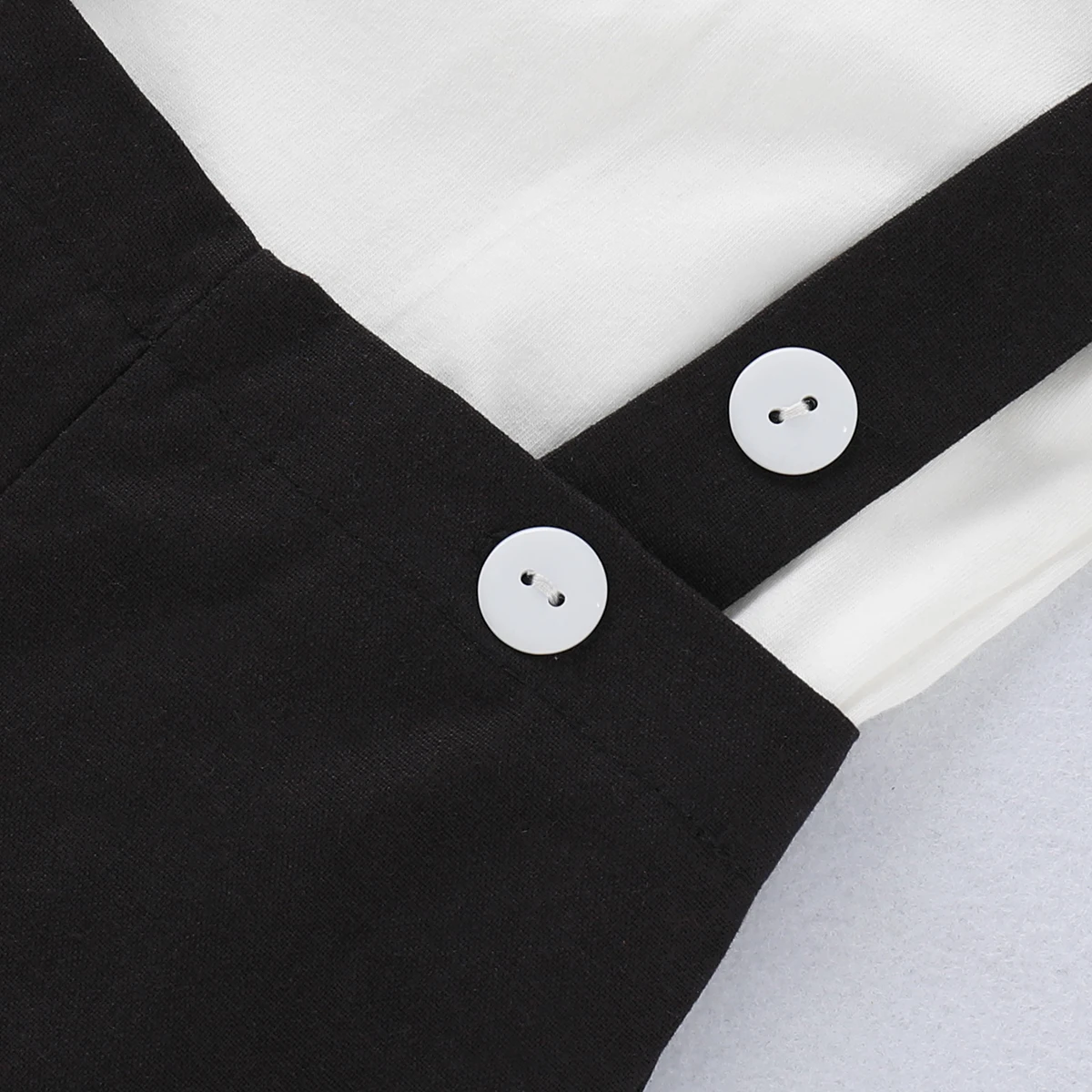Conjunto formal para bebé: mameluco con lazo y camisa de manga corta