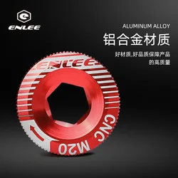 Tapa de manivela ENLEE de aluminio compatible con Shimano