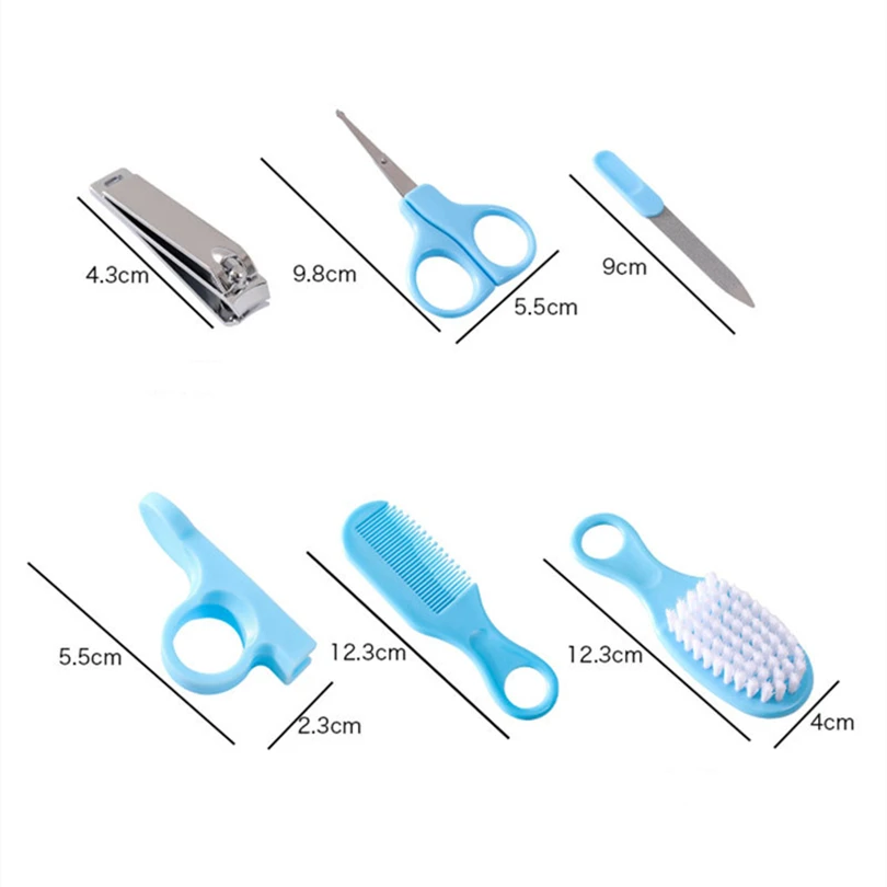Kit de higiene para bebé con peine y cepillo, cortauñas, tijeras - imagen 5