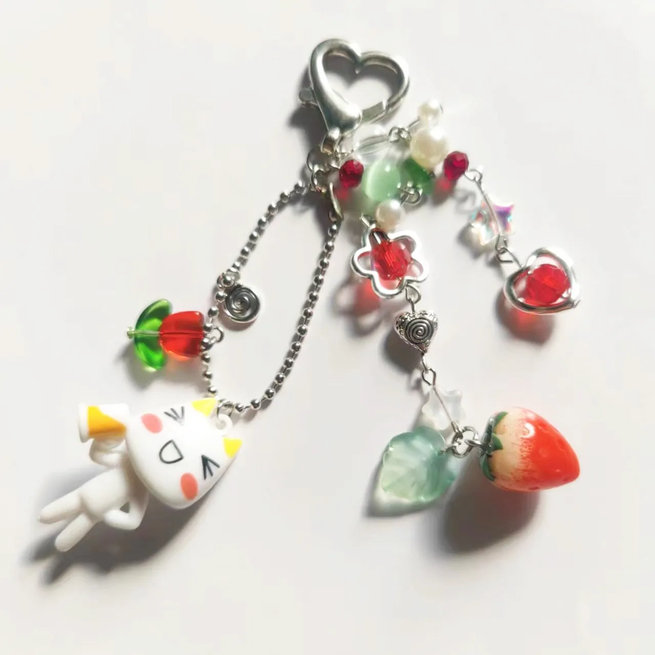 Llavero artesanal de cuentas estilo Kawaii para adolescentes - imagen 5