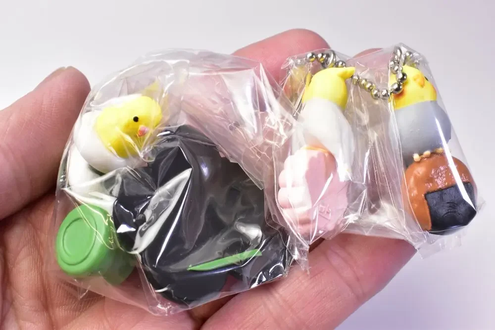 Juguete de colección Wagashi con figura de periquito mascota lindo - imagen 3