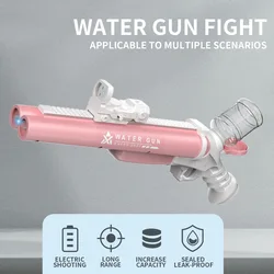 Pistola de agua automática con LED Juguete verano niños