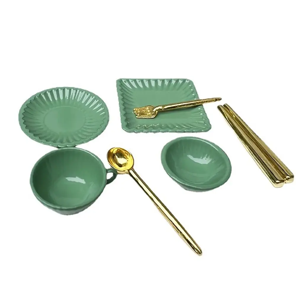 Juego vajilla vintage miniatura para muñecas estilo cocina - imagen 3