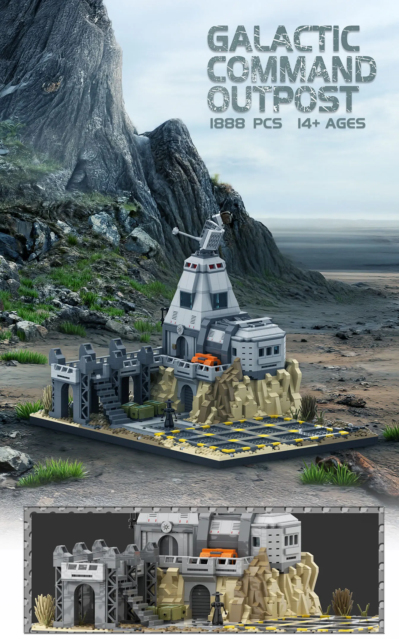 Base militar espacial en bloques