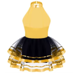 Vestido tutú de ballet con lentejuelas para niñas, de actuación