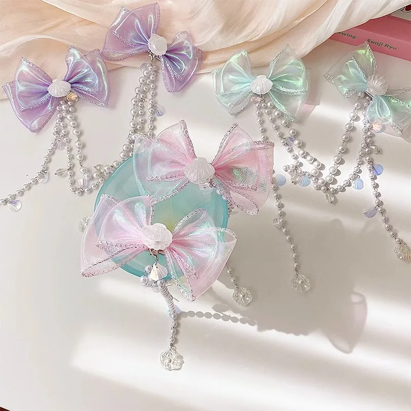 Look de sirena: accesorios para el cabello de sirena para niñas