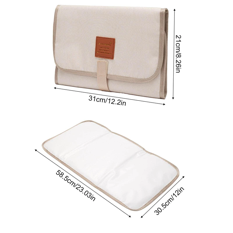 Alfombrilla para cambiar pañales impermeable plegable y compacta - imagen 5