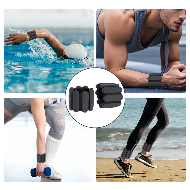 Pulsera de silicona con peso para natación, entrenamiento y pilates - imagen 5