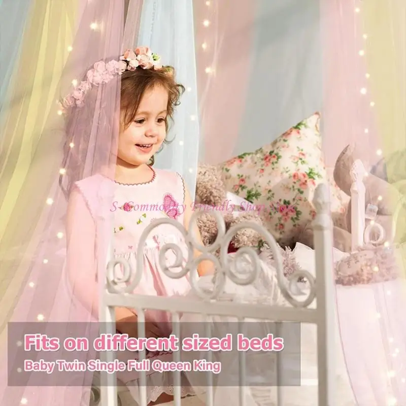 Rainbow Bed Cuna portátil con mosquitera tipo cúpula para niños - imagen 2