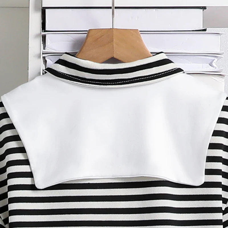Conjunto de niña de verano con top a rayas y falda escalonada - imagen 5