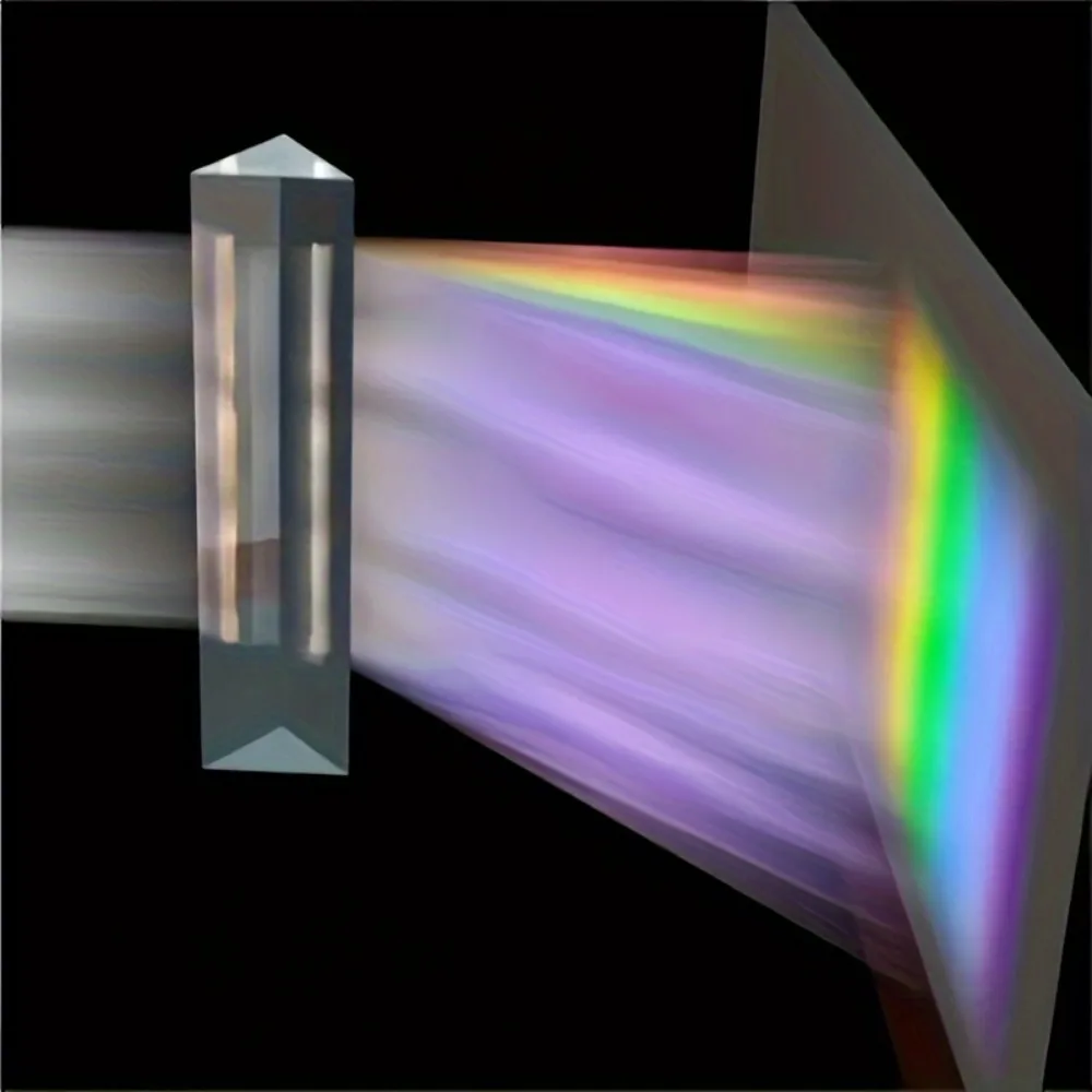 Juguete de ciencia vaso de prisma triple para espectro luz - imagen 4
