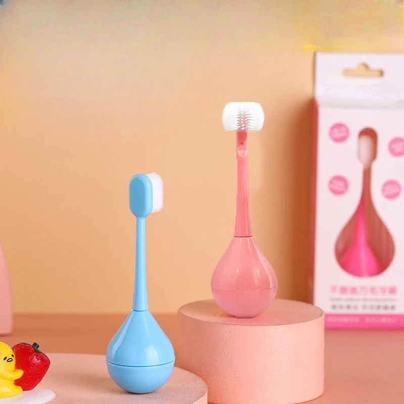Cepillo de dientes infantil cerdas suaves fácil para niños y niñas - imagen 3