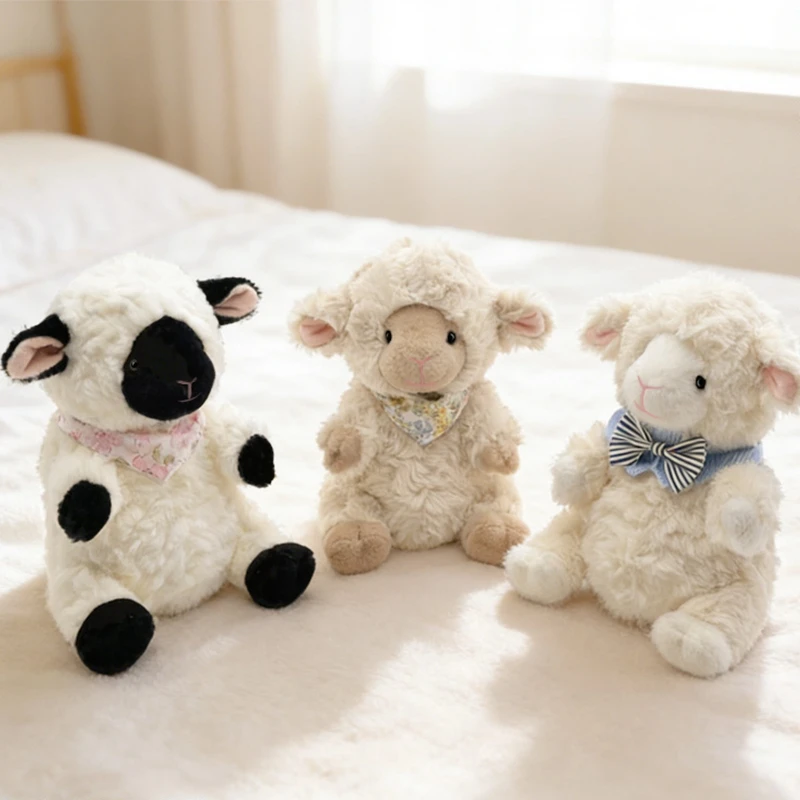 Peluche de oveja suave para abrazar, regalo de cumpleaños infantil - imagen 5