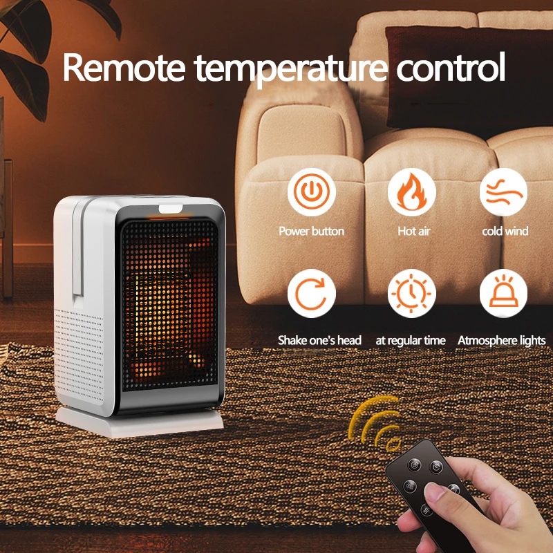 Calefactor portátil PTC con control remoto – Calor y frío rápido - imagen 3