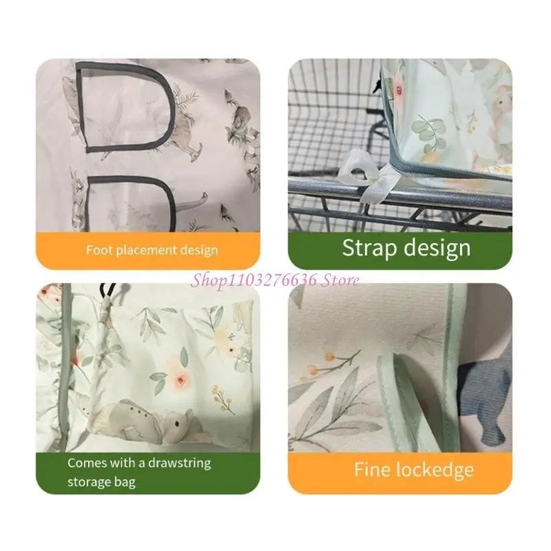 Lovely Pattern Funda de asiento para carrito bebé diseño neutral - imagen 4