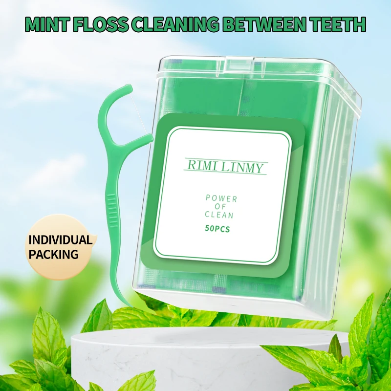 Hilo dental menta – Palitos individuales desechables