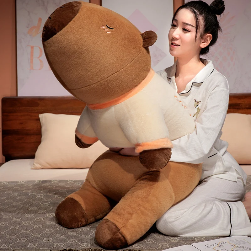 Cojín peluche de capibara suave para niños, estilo tierno - imagen 5