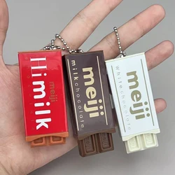 Juguete antiestrés chocolate Meiji flexible con sonido al estirar