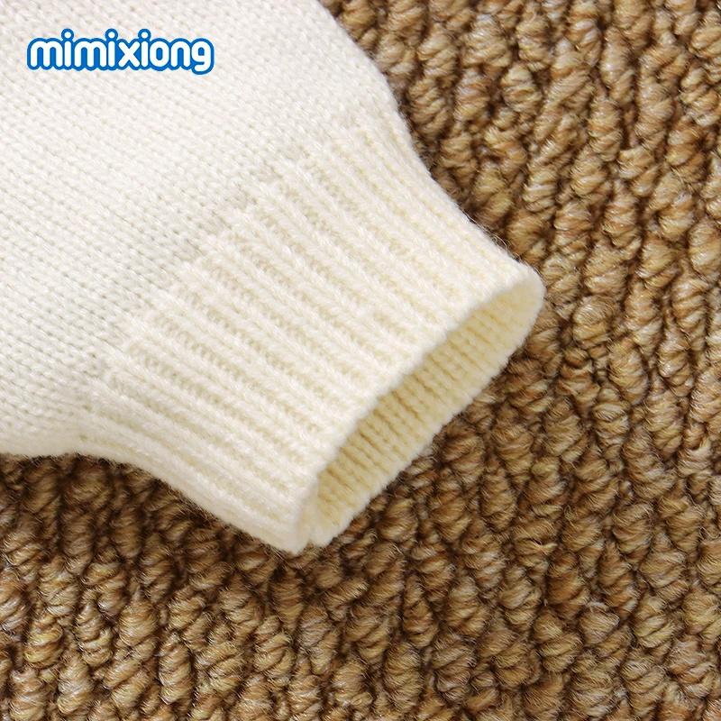 Conjunto de otoño para niña: suéter de punto con lazo y pantalón