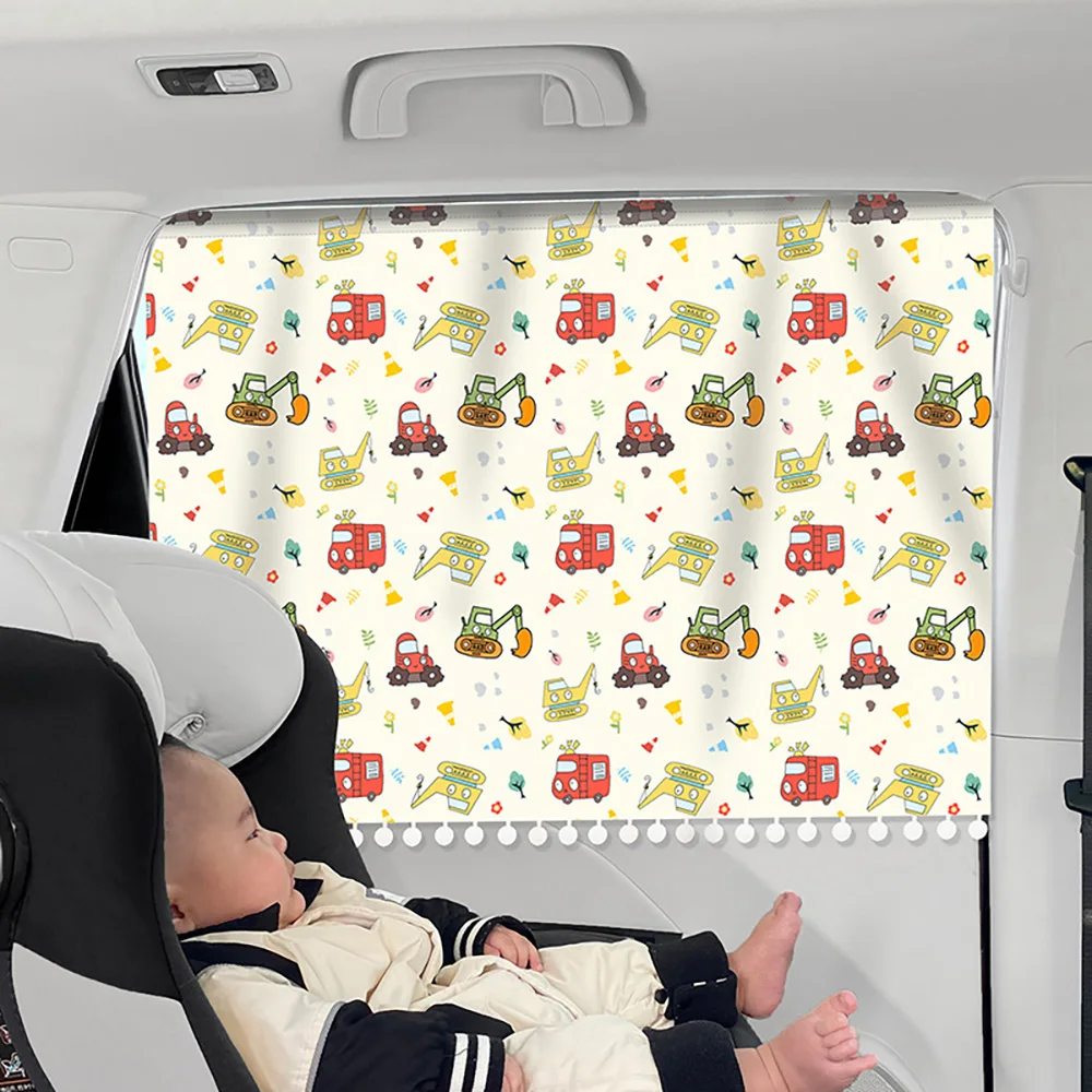 Cortina parasol universal para coche – Protege del sol al bebé - imagen 5