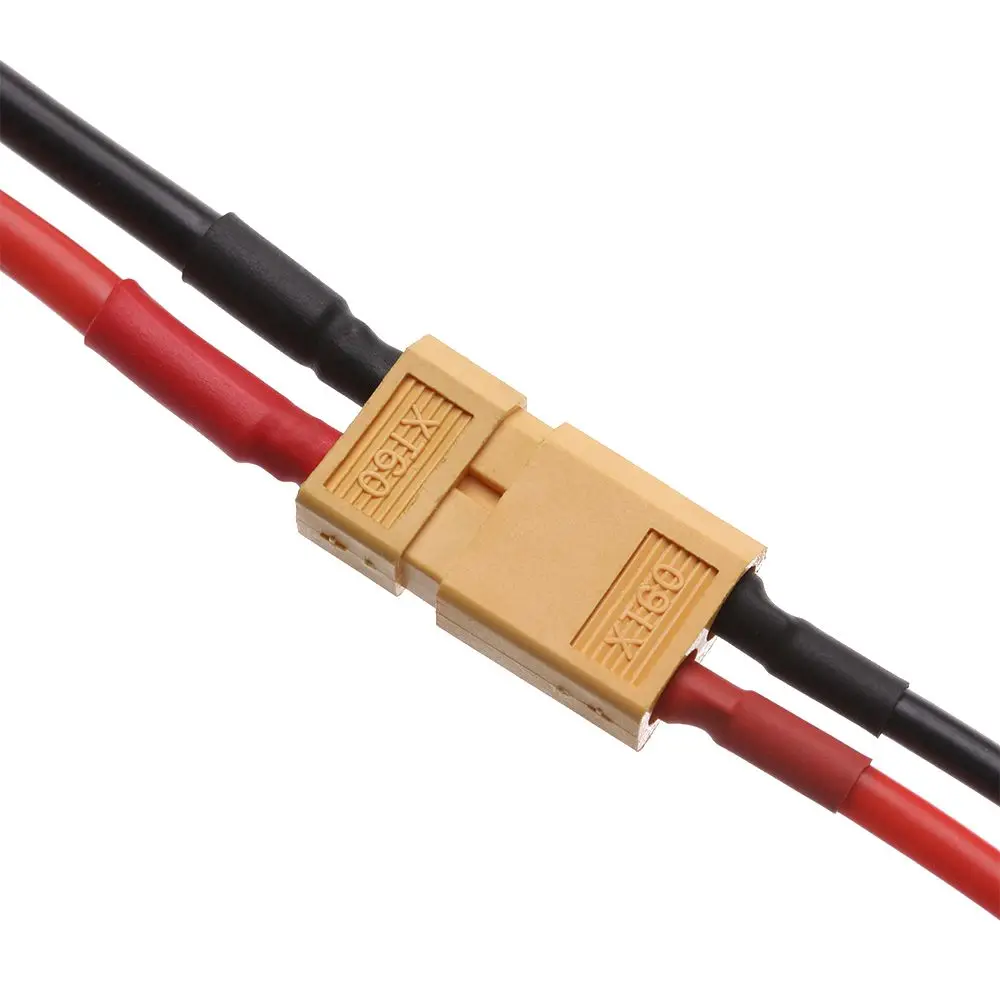 Conector XT60 hembra y macho con cable y silicona - imagen 4