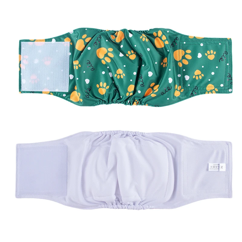 Pañales reutilizables con estampado de huella canina y ajuste - imagen 5