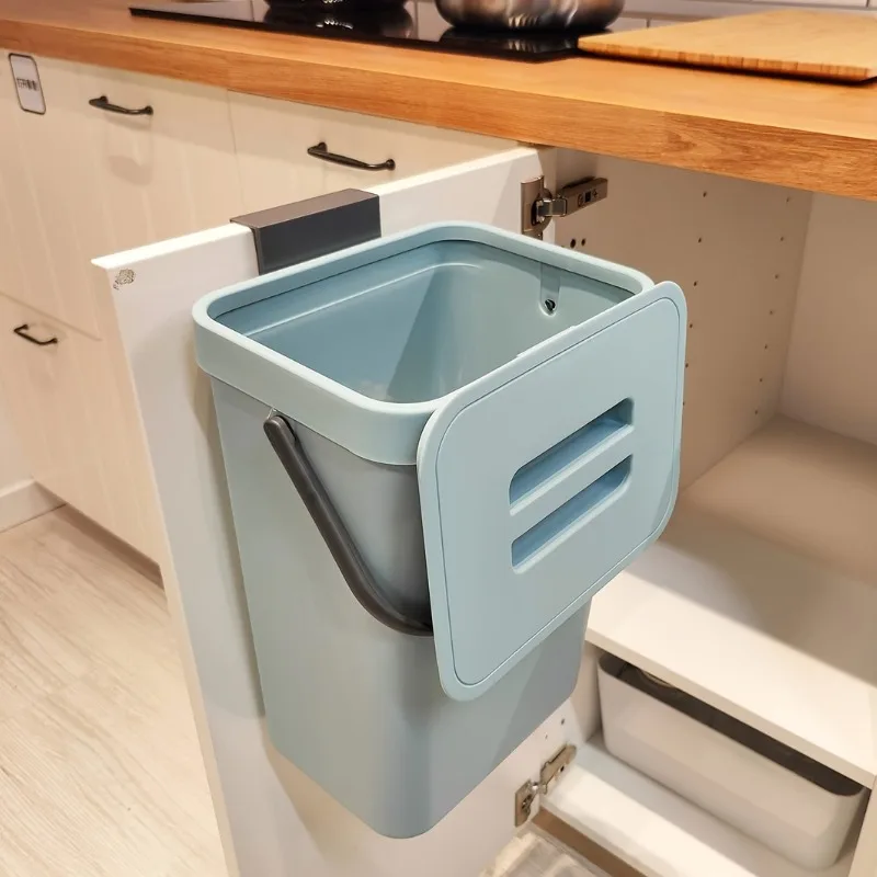 Cubo de basura silencioso y hermético que evita olores en cocina