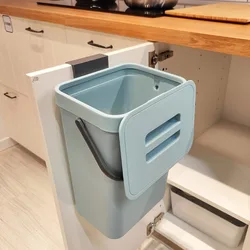 Cubo de basura silencioso y hermético que evita olores en cocina
