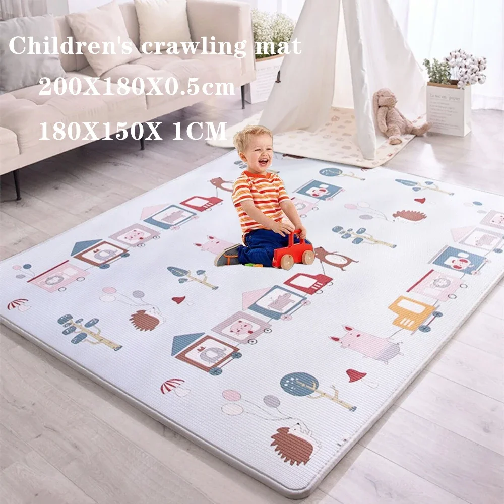 Alfombra de juegos plegable para bebés con dibujos animados