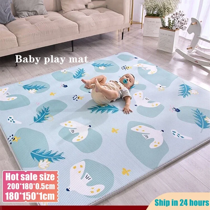 Alfombra de juegos EPE para bebés con puzzles y dibujos animados - imagen 2