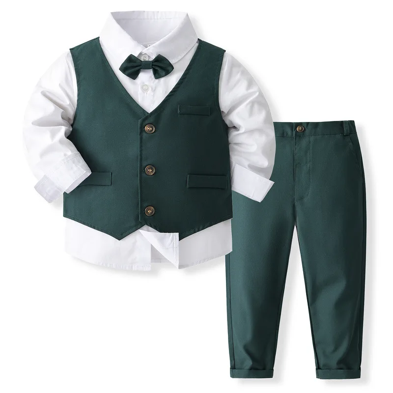 Conjunto de bebé niño con chaleco y corbata para otoño - imagen 5