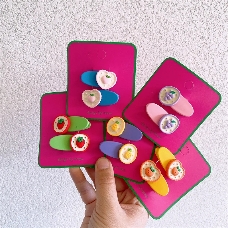 Horquillas de resina estilo princesa caramelo para niñas - imagen 3