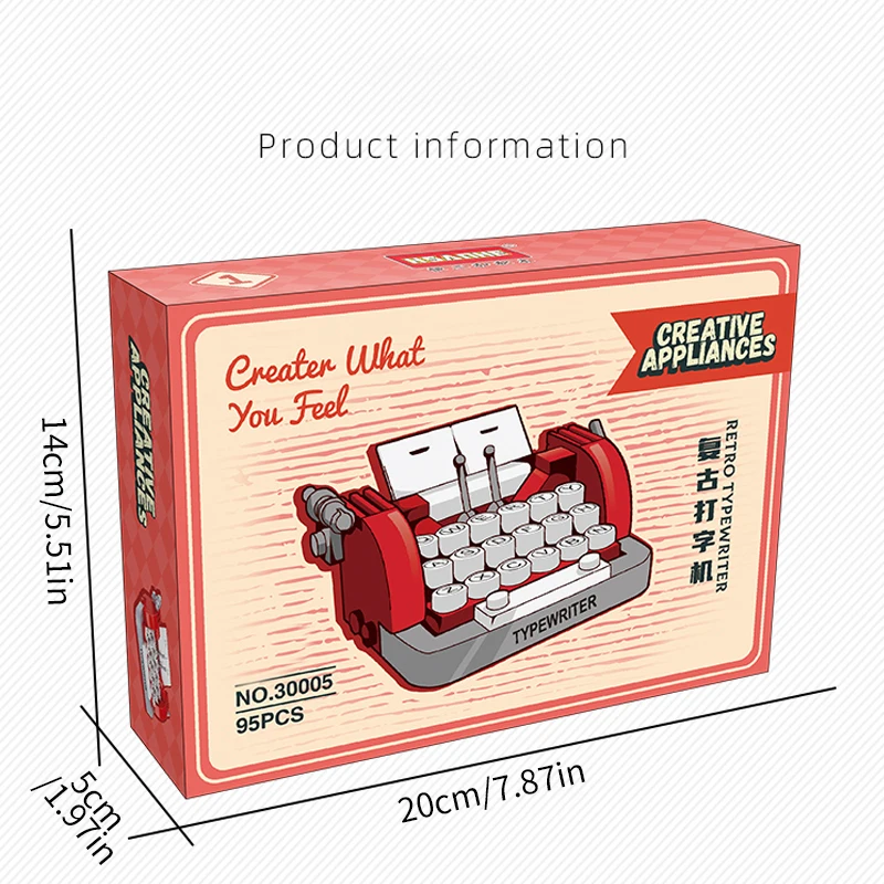 Miniaturas Vintage: Cafetera, Cámara, Radio y Máquina de Escribir - imagen 4