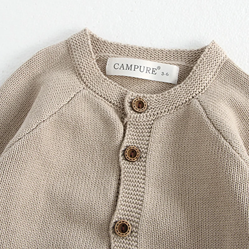 MILANCEL Cardigan bebé en punto para otoño con bordado de setas - imagen 4