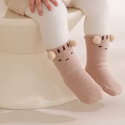Calcetines de terciopelo antideslizantes para bebé y niño