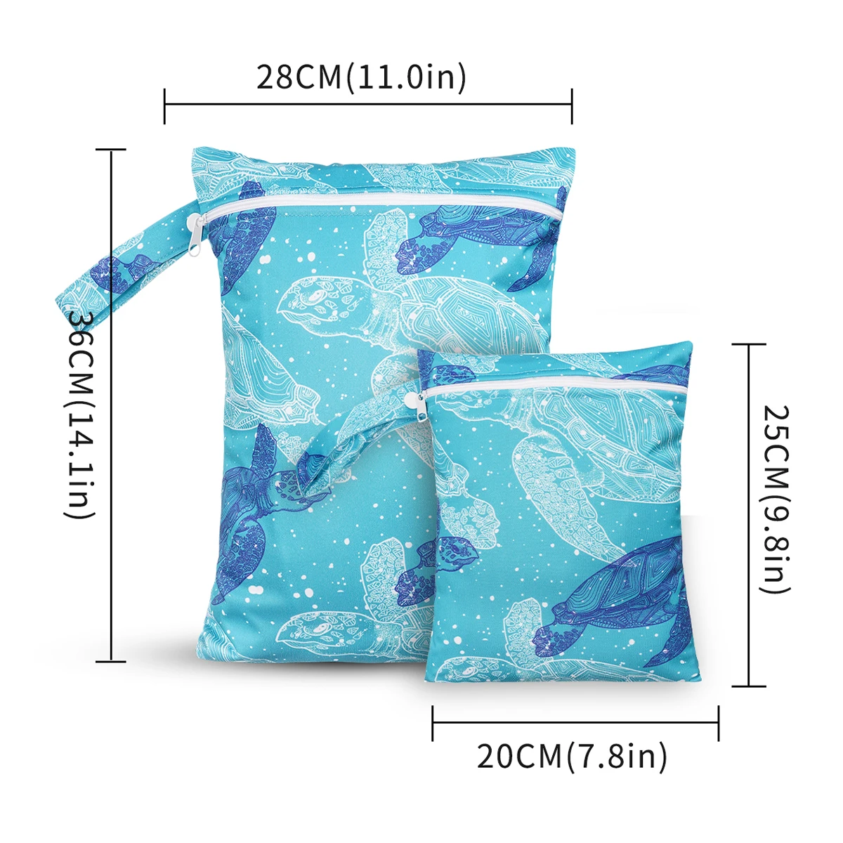 Bolsas impermeable seco-húmedo para pañales de tela reutilizables - imagen 5
